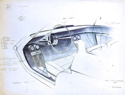 Ford Unitron, 1961. Designed in the fall of 1960 in the Corporate Advanced Studio by Dean Beck, a re