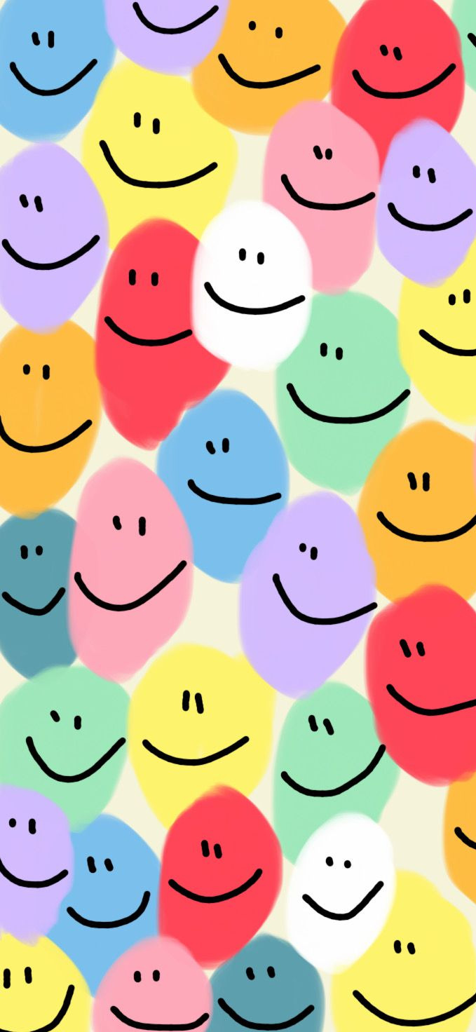 Smiley Face Fabric Wallpaper and Home Decor  Spoonflower