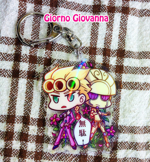 JoJo&rsquo;s Bizarre Adventure: Golden Wind Acrylic charm -6 cm clear acrylic-double-sided-