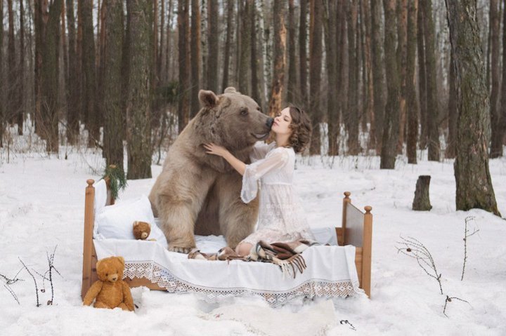 asylum-art-2:  Bearish -Olga Barantseva Russian photographer Olga Barantseva wants