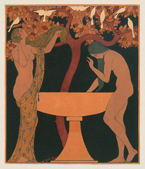 geritsel:George Barbier - Book illustrations for Les chansons de Bilitis