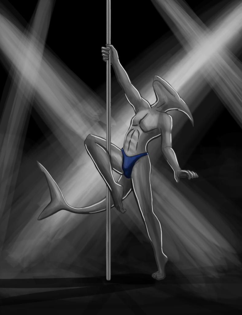 Shark StuffI had to do something for this week as well, so have a stripper doing