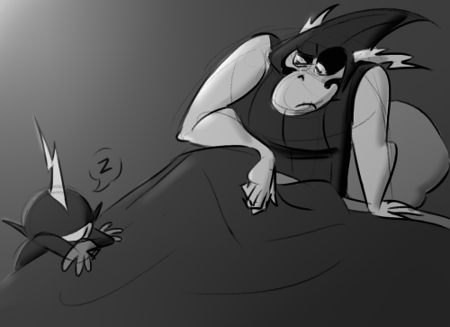 hickory-tickory-tock: next week he’ll wake up to a sleepy commander holding his hand