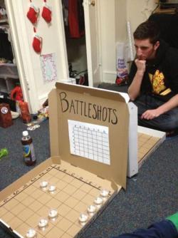 wonderous-world:  Instead of beer pong we play battle shots. 