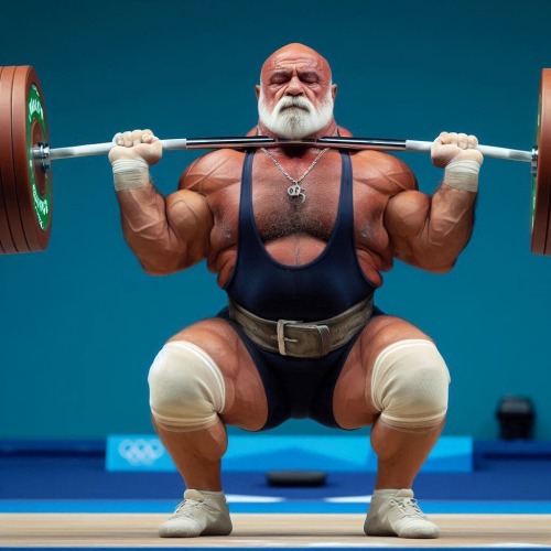More Elderly Weightlifter
