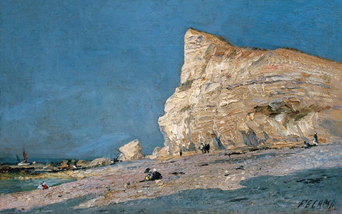 Cliffs at Fecamp   -   Alexei Bogoliubov , 1882Russian, 1824 - 1896Oil