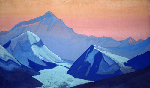 Himalayas. Everest., 1938, Nicholas RoerichMedium: canvas,tempera