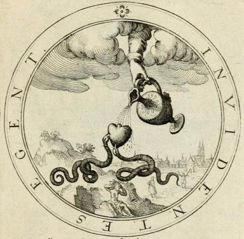 theworldofalchemy: Taken from Emblemata Moralia &amp; Bellica (1615) by Jacobus BruckEngraving b