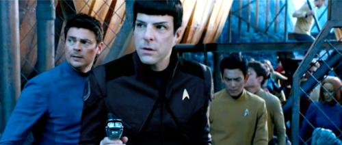 Spock in black:  the USS Franklin uniform