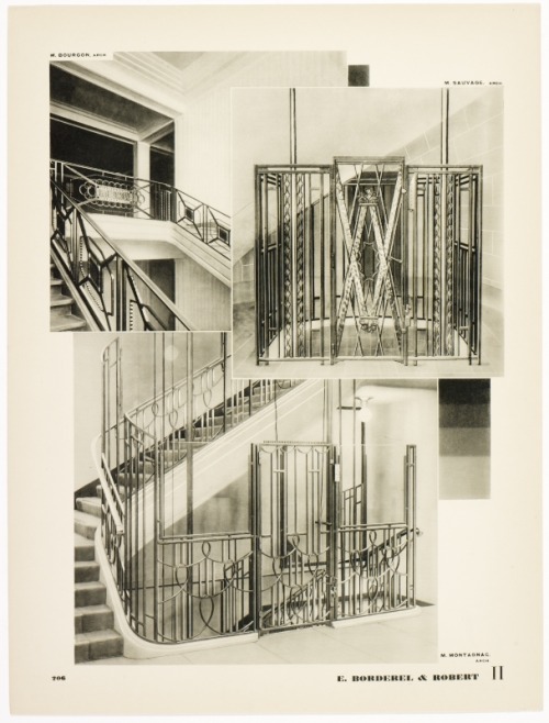 Catalogue of architectural Ironwork, 1928. Design: Raymond Subes. E. Borderel &amp; Robert, Pari