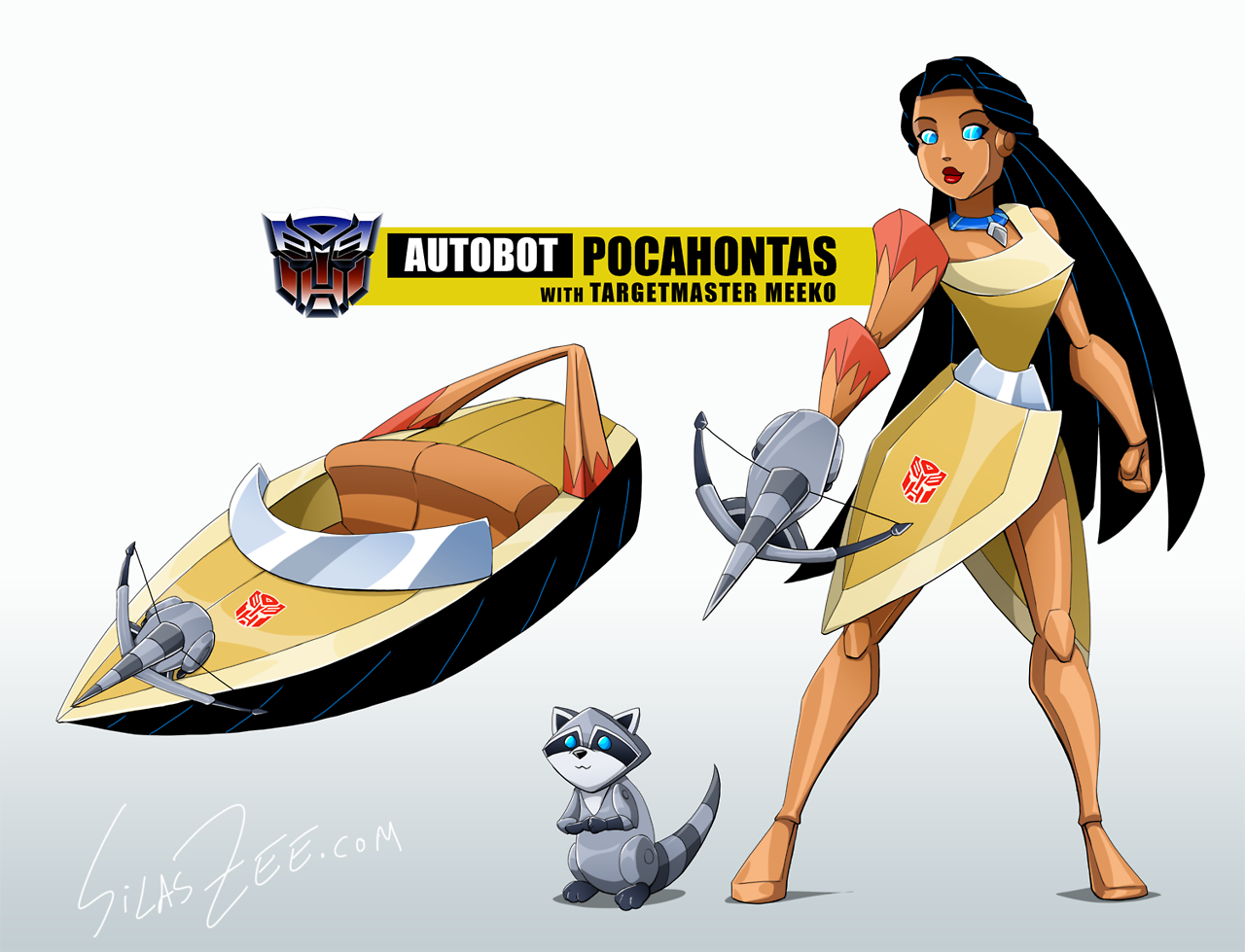 dyemooch:  silaszee:Transformers Targetmaster Disney Princesses because I’m an