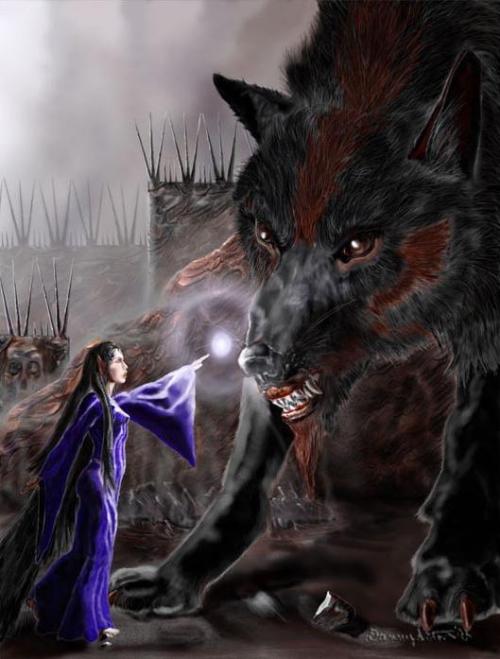 Carcharoth was the greatest Werewolf who ever lived, following the line of Draugluin. Created as a d