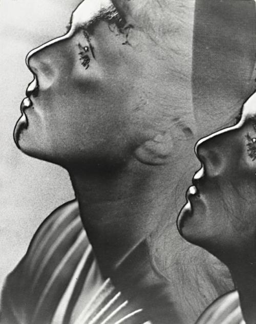 thatsbutterbaby:  		Man Ray, Solarized double portrait, c. 1930.  