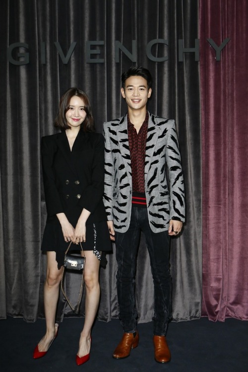 Girls’ Generation YoonA and SHINee Minho fashion at GIVENCHY F/W SHOW IN PARIS [180304]