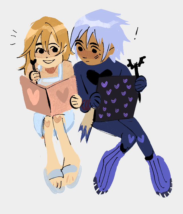hinoaki:  namine teaching replica riku how to draw 