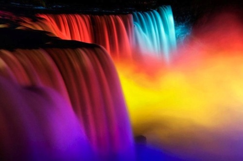 Porn photo sixpenceee:  Niagara Falls Illumination 