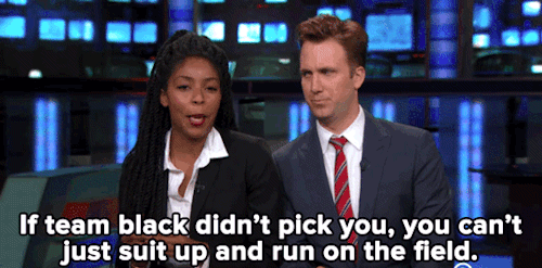 blackfashion:micdotcom:Watch: Leave it to The Daily Show and Jessica Williams to hit the Rachel Dole