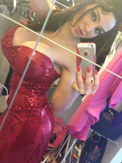 bimbosupporter:  Amy Anderssen dressed like Jessica Rabbit. There really is a Heaven.
