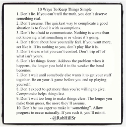 #1 and #3 tho so good. If you cant tell the truth you don&rsquo;t deserve something real. Keep life simple
