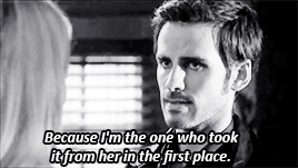 tough-lass:Killian taking responsibility for his actions.I loved the fact that the writers chose to 