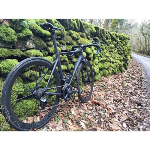 pedalitout: Cruising the back lanes this morning on one of our Parlee ESX demo bikes @parleecycles @