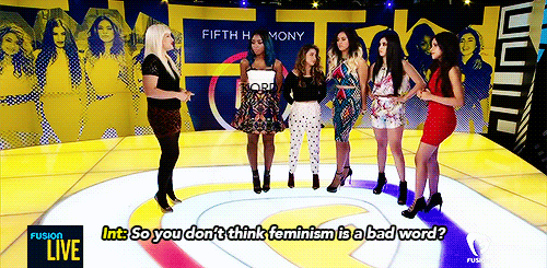 corasparasol:swanloves:josettesmaskin:Fifth Harmony’s reaction once the interviewer asked them