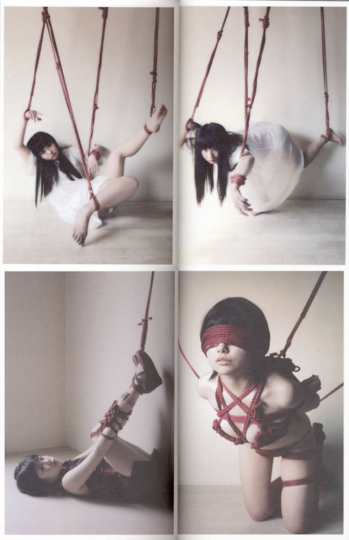  “a empty room, kinbaku girls, and red ropes” みずのなかのことりたち