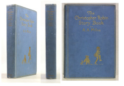 michaelmoonsbookshop:  The Christopher Robin Story Book from When we were very young, Now we are six, Winnie the Pooh, The House at Pooh Cornerby AA MilneIllustrated by Ernest H ShepardLondon Methuen &amp; Co Ltd. First Edition 1929