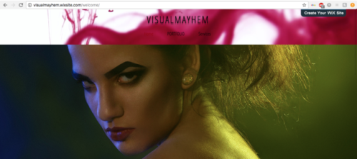 http://visualmayhem.wixsite.com/welcomeWebsite is now updated.
