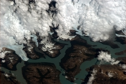 Nature inspires awe - cloud, ice and rock in southern South America.