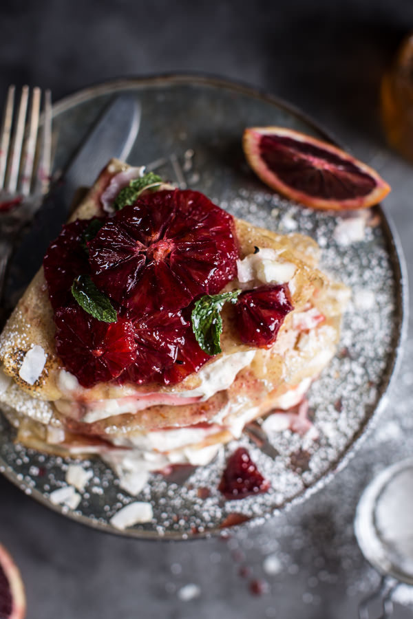 3leapfrogs:  delta-breezes:Honey Crepes w/Whipped Mascarpone &amp; Blood Oranges |