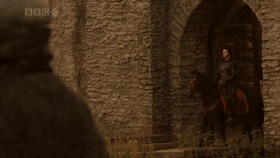 Richard Armitage gif of the day: BBC Robin Hood 2x10In case Guy could leave the soon-be-torched-town
