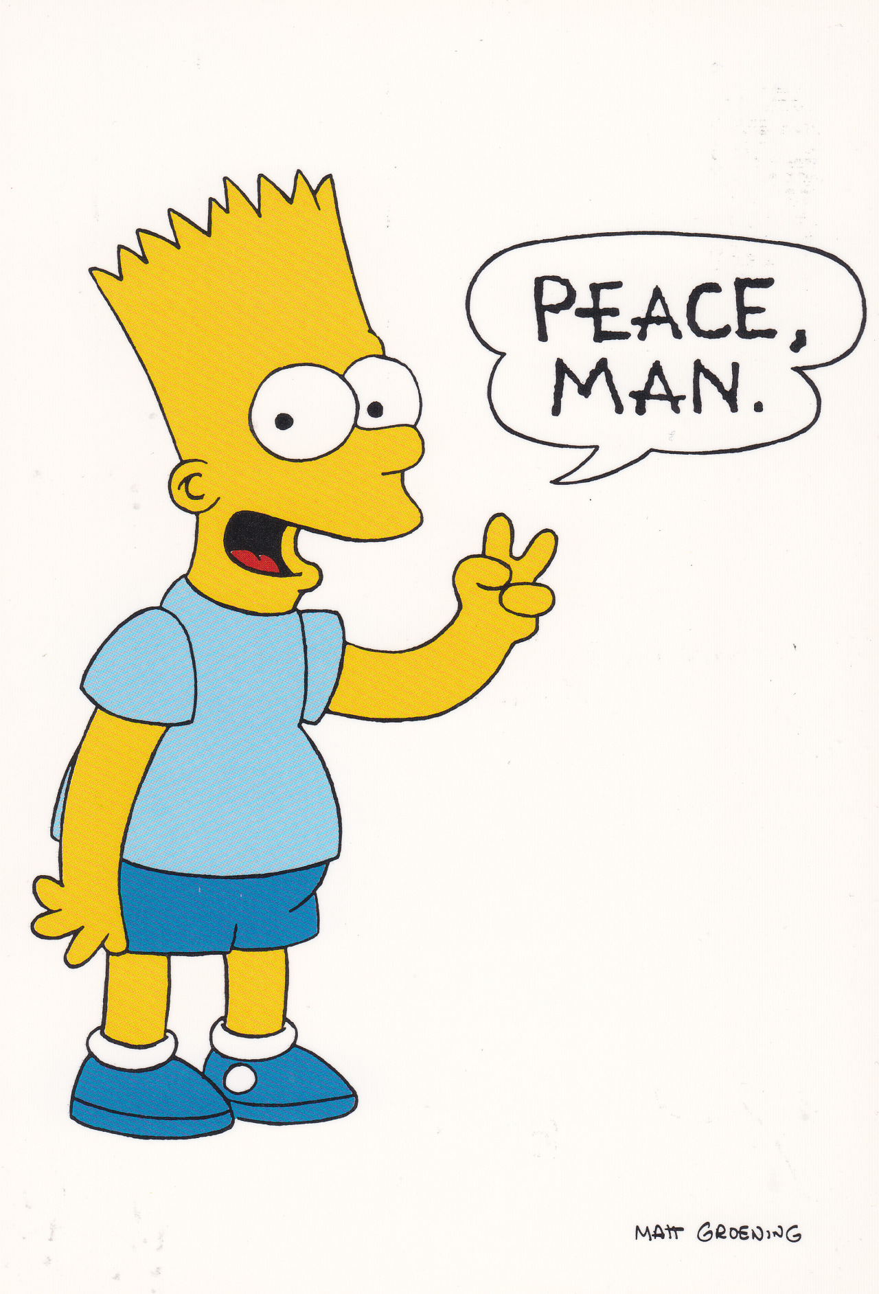 thecomicsvault:  Bart Simpson Post Cards c. 1990