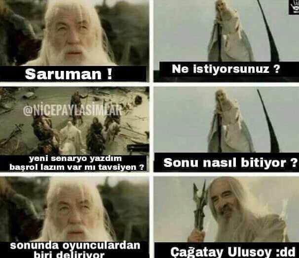 - Saruman!
+ Ne...