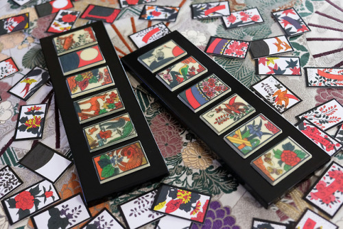 Japanese Hanafuda Chocolates and Real Hanafuda CardsLet&rsquo;s play concentration game.