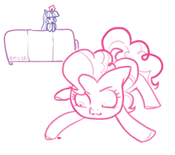 mcponyponypony: Pinkitty Pie playing with a laser Twilight’s generated