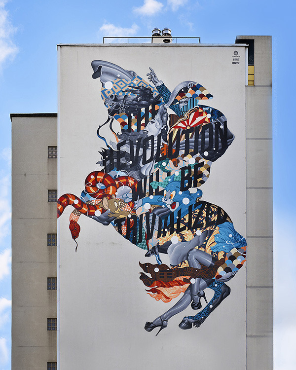 crossconnectmag:  Oversized Wall Murals by Tristan Eaton  Born in Los Angeles in