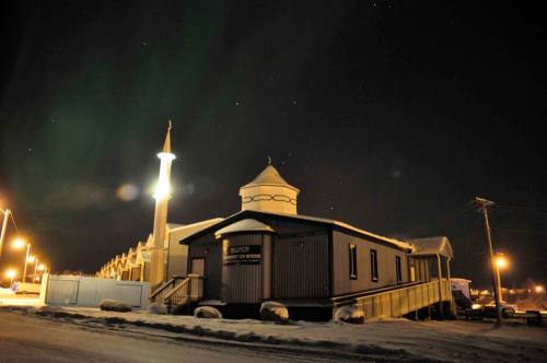 The Midnight Sun Mosque in Inuvik, Northwest Territories is one of the most Northern mosques in Cana