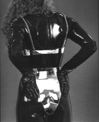 tiffanys-owned:morticia-n-gomez:I had a request for chastity with latex, and I admit, this is not so