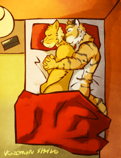 furrywolfcyrus:  Sleepy Cats by VentKazemaru