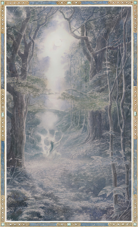 myrkvidrs:Beren & Lúthien illustrations | by Alan Lee Alan Lee is my fave Tolkien illustrator an