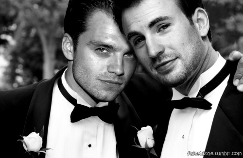 fujoshizzle:Stucky/Evanstan: Wedding day!!!..a compilation of love ❤just wanted them together in the