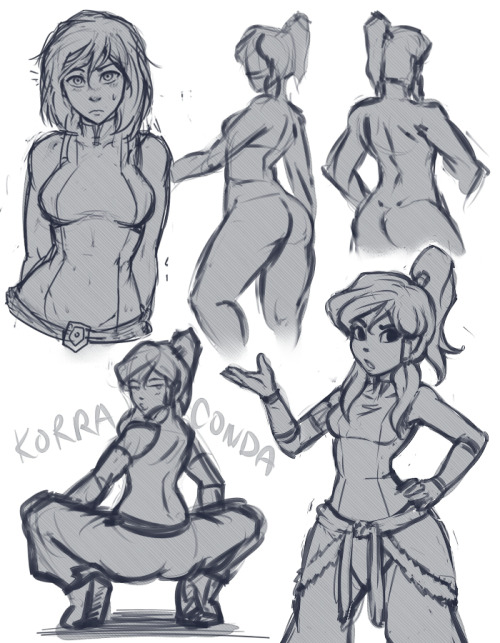 Porn Pics iahfy:   korra sketches from past streams