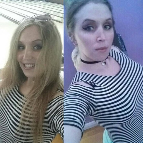 I wore some stripes and went bowling with my dear friend, Damaris! We had so much fun! I haven&r