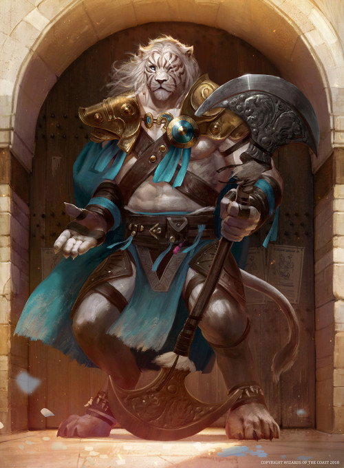 Ajani, Mentor of Heroes Bram Sels https://www.artstation.com/artwork/2xLbWx