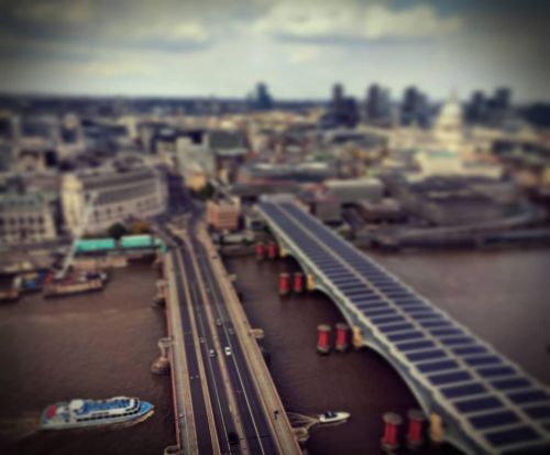 Blackfriars Bridge toy style with an Uber Boat and fella walking. . . . ️⛴️️⛴️️⛴️️⛴️️⛴️️   . . . . .