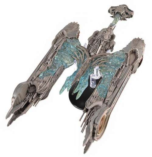 Latest previews of Eaglemoss’ Klingon Sarcophagus ship.