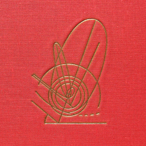 Erik Nitsche, gold embossing design for book binding of the series New illustrated library of scienc
