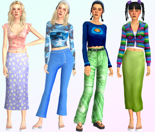 Lizzie McGuire, Y2K teen inspired lookbook!Thank you to all the amazing CC creators! You da best!CC 