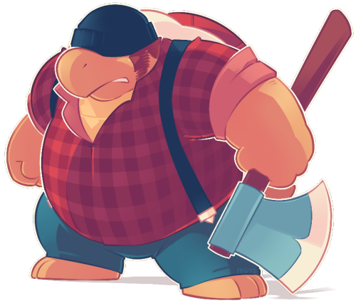 greenendorf:  Koopa lumberjack. His axe is made of foam rubber for safety reasons.